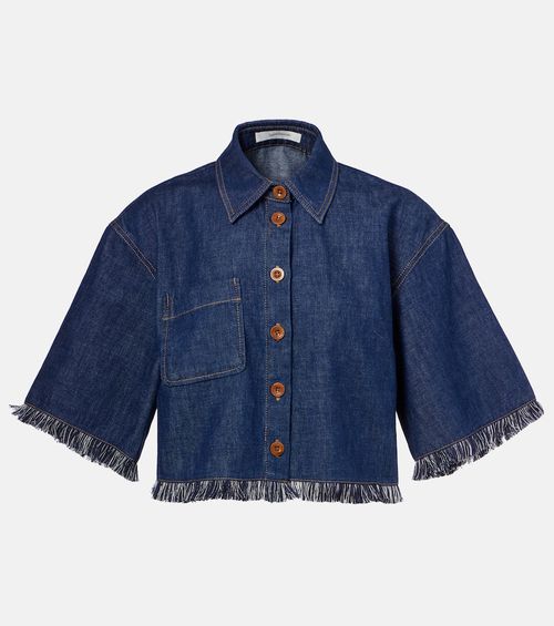 Zimmermann Rhiannon fringed denim shirt