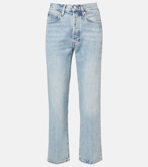 The Vertical Crop high-rise straight jeans