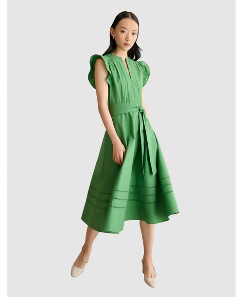 Women's Vanessa Ruffle Sleeve Midi Dress - Applegreen