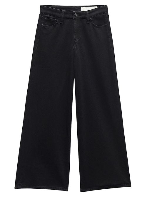Women's Aiden Low-Rise Wide-Leg Jeans - Black