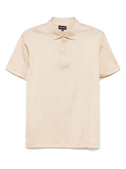 Giorgio Armani short-sleeved polo shirt - Neutrals