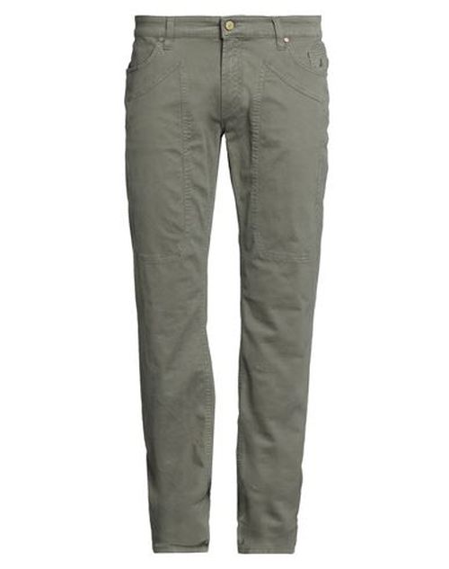 Man Pants Military green Size 29 Cotton, Elastane