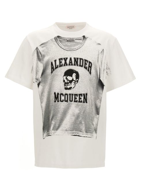 Logo-Print Cotton T-Shirt — Cream