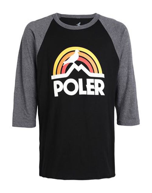 Poler Pigeon Rainbow Raglan T