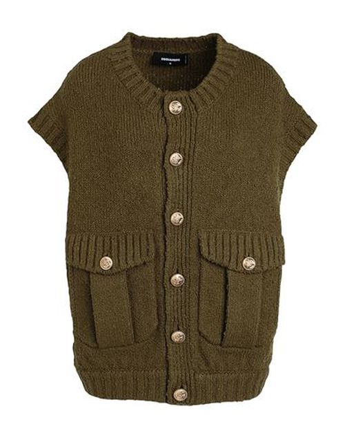 Woman Cardigan Military green