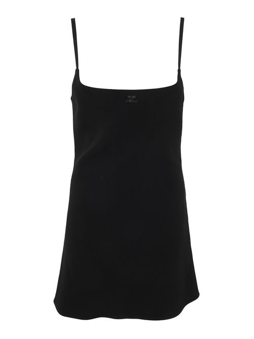 A-line crepe dress