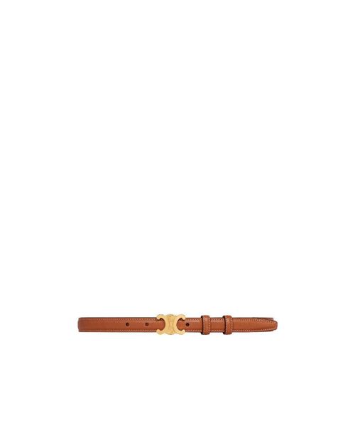 Small Triomphe Belt in Natural Calfskin