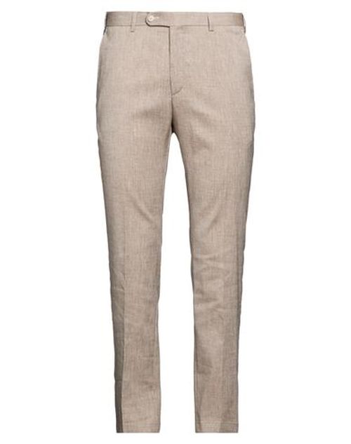 Man Pants Khaki Size 26 Polyester, Linen, Viscose, Elastane