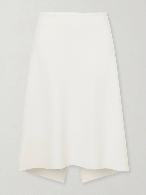 Jersey Midi Skirt - White