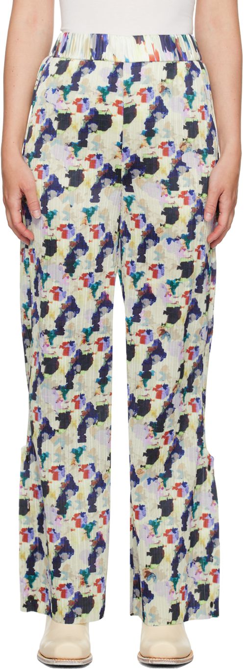 Henrik Vibskov Multicolor Remember Plisse Trousers