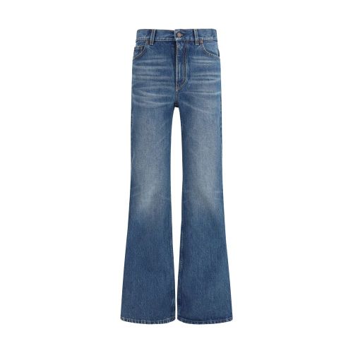 Organic Cotton Flared Jeans — Blue