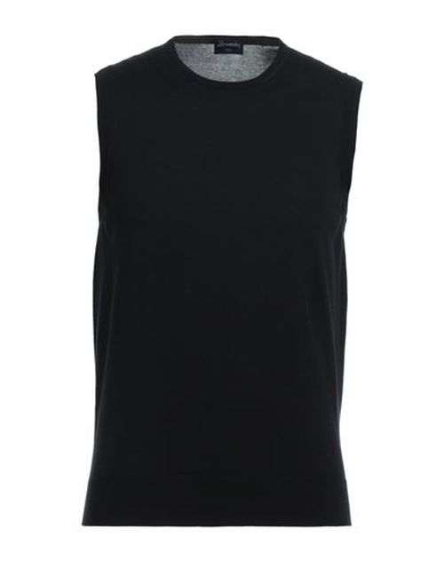Man Sweater Black Size 44 Cotton
