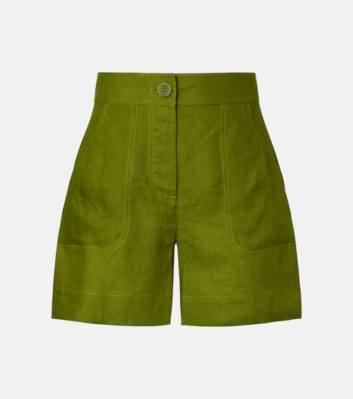 Correct high-rise linen shorts
