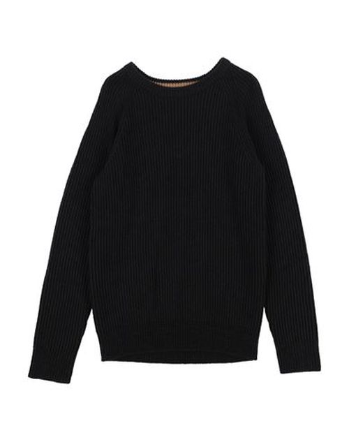 Kid Boy Sweater Black Size 10 Acrylic, Cotton