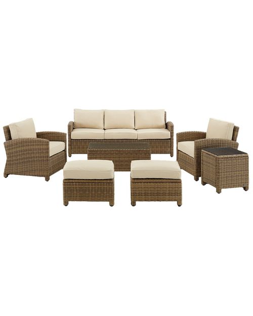 Bradenton 7Pc Outdoor Wicker Sofa Set