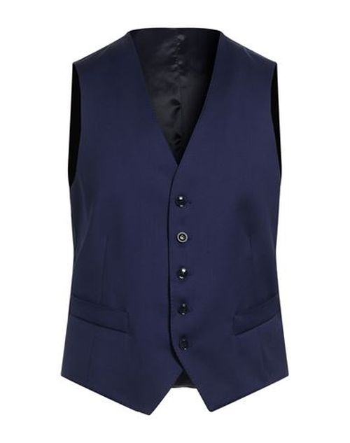 Man Tailored Vest Bright blue Size 42 Virgin Wool