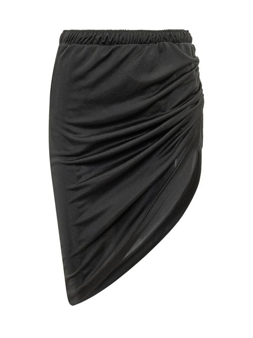 Draped Mini Skirt with Elegant Waist Detail