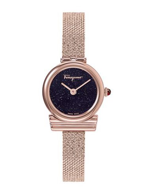 Gancini Holiday Capsule Bracelet Watch Woman Wrist watch Rose gold