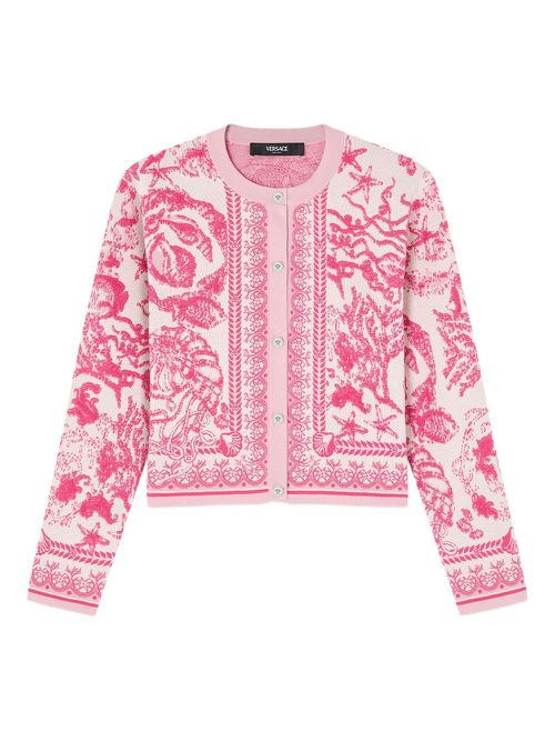 Versace Underwater Barocco cardigan - Pink