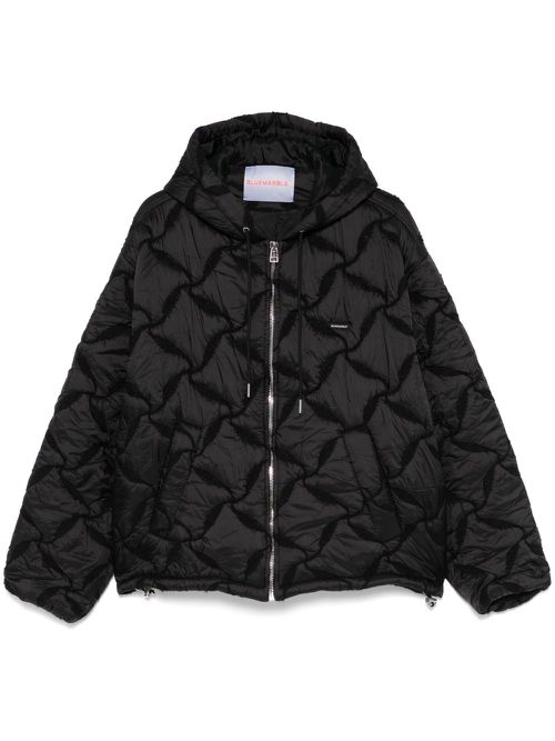 Hooded bomber jacket - Black