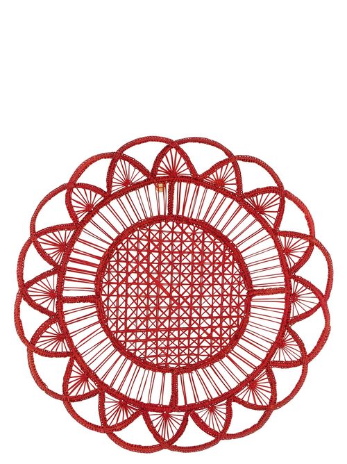 -David Hicks Woven Kitchen Linen Rosso-Unisex