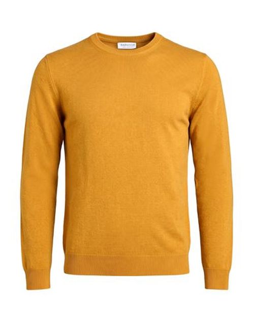 Man Sweater Mustard Size 42 Cashmere, Silk