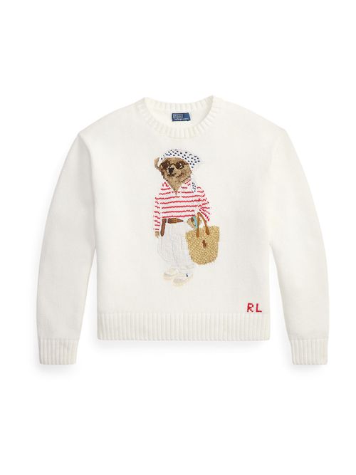 Polo Ralph Lauren Pullover marrone / rosso / bianco