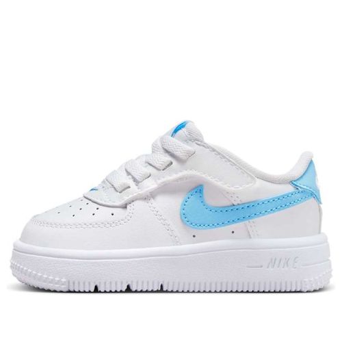 (TD) Force 1 Low EasyOn 'White Aquarius Blue'
