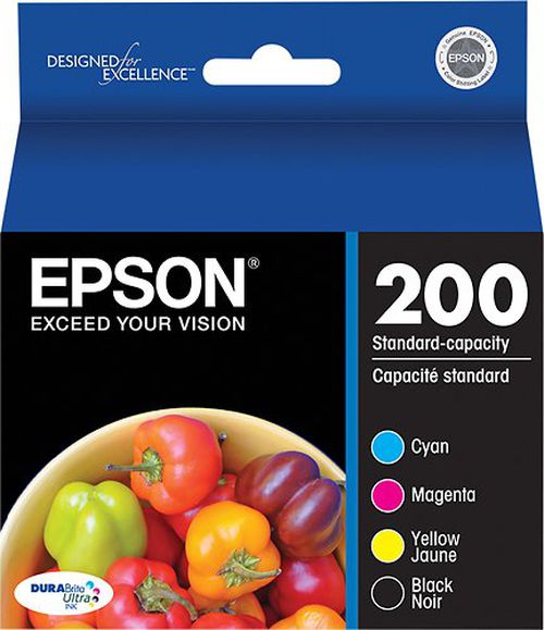 Epson 200 4-Pack Ink Cartridges - Black/Cyan/Magenta/Yellow