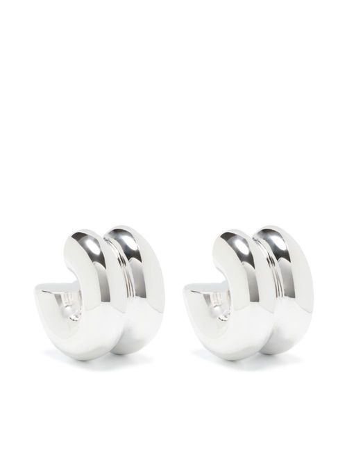 Billow sculpted-hoop earrings - Silver