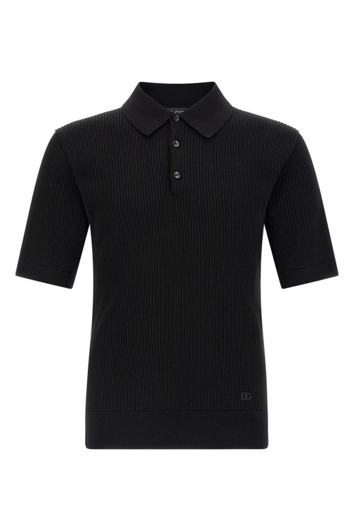 Micro-Ribbed Polo Shirt