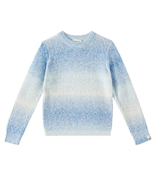 Scotch & Soda Kids Ombré cotton-blend sweater