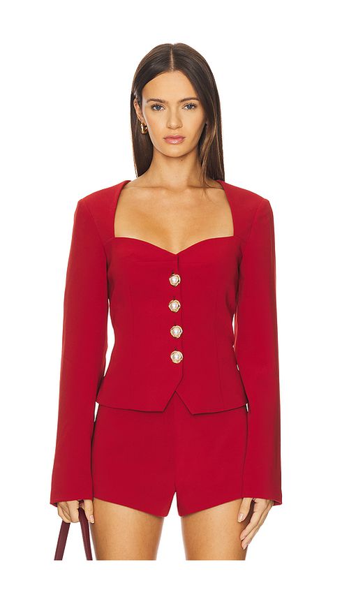 MAJORELLE Lori Jacket in Brick Red. XXS also in L, M, S