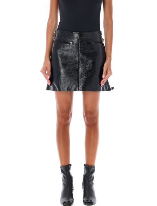 Multi Sangle Vinile Mini Skirt