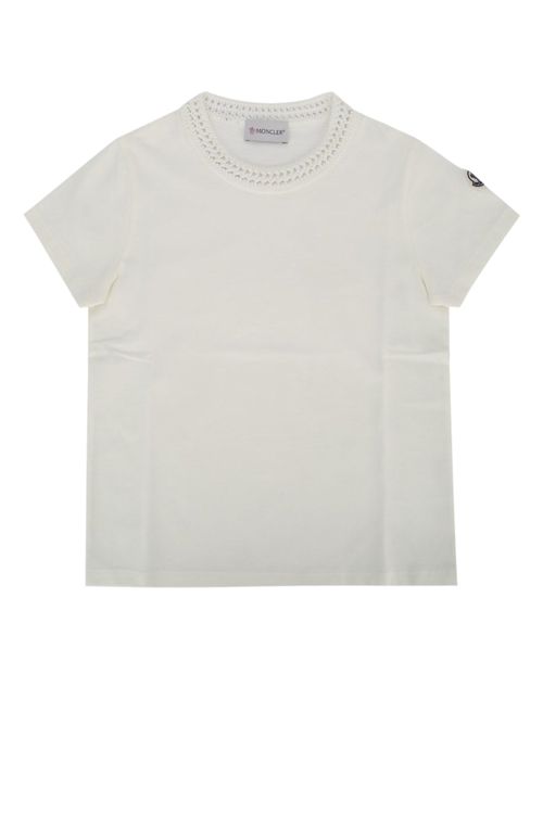 Crew-Neck Cotton T-Shirt — White