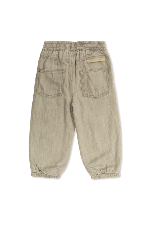 Trousers With Print, Unisex, Grey