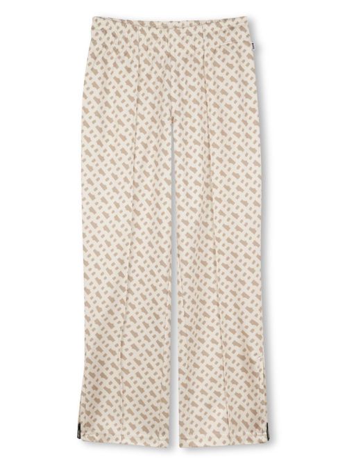 Monogram-print track pants - Neutrals