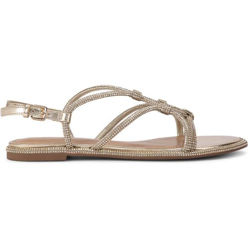 KG Kurt Geiger Womens Roonie Sandals - Gold Fabric
