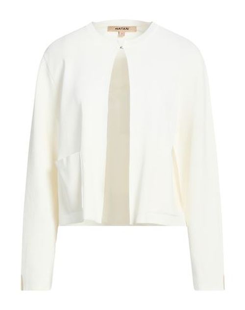 Woman Cardigan White Size 4 Viscose, Nylon