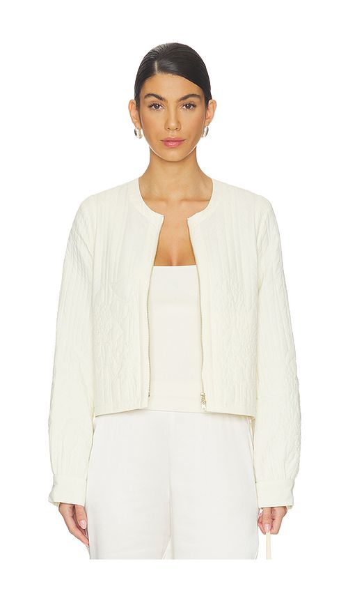 Soia & Kyo Reita Soft Crinkle Light Jacket in Cream. M. Also in