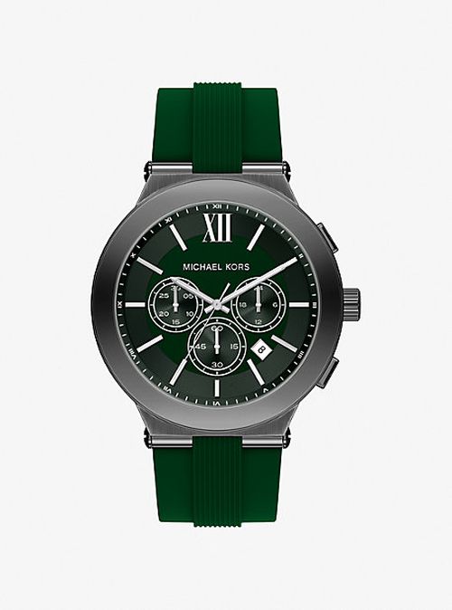 Oversized Billie Gunmetal and Silicone Watch