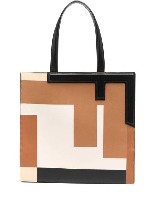 Multicolor Flip Medium Tote Bag