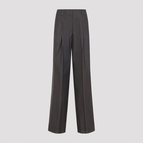 Matte Silk and Cotton Organza Trousers