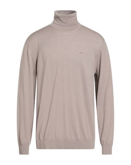 Man Turtleneck Taupe Size XXL Virgin Wool