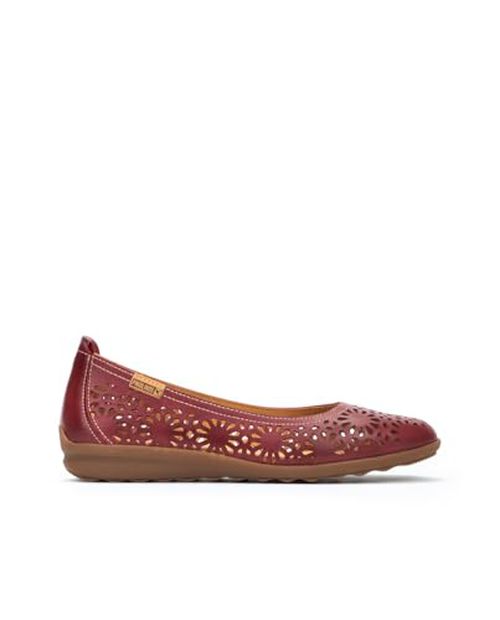 PIKOLINOS Ballerina Flats Leather Alcoi for Woman Brandy