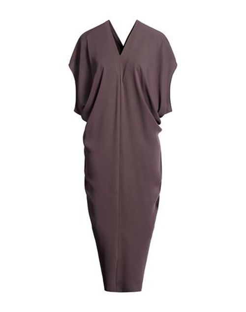 Woman Maxi dress Brown Size 6 Polyester