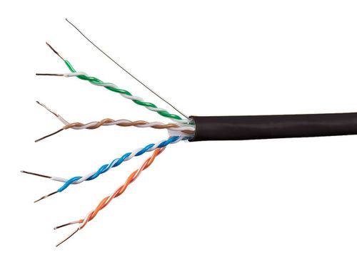 Cat6A 1000ft Black CMP UL Bulk Cable, TAA, Solid, UTP, 23AWG, 550MHz, 10G, Pure Bare Copper, Spool in Box, Entegrade Series Bulk Ethernet Ca