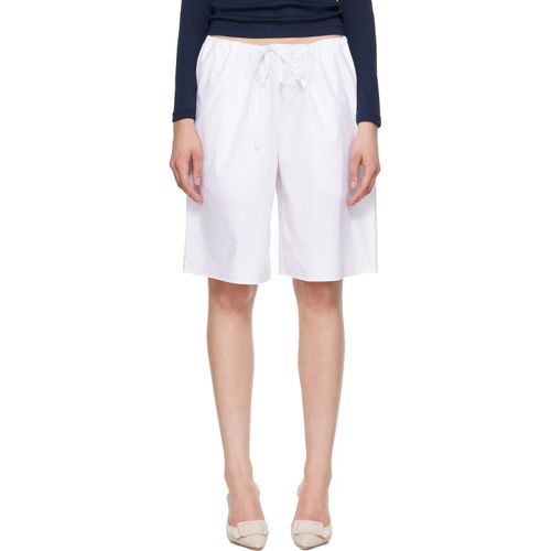 White Josephine Bermuda Shorts