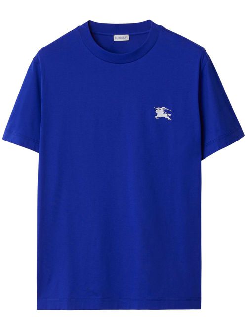 EDK embroidered cotton T-shirt - Blue