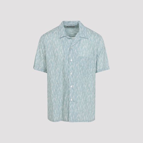 Printed Linen and Cotton Boxy-fit Shirt